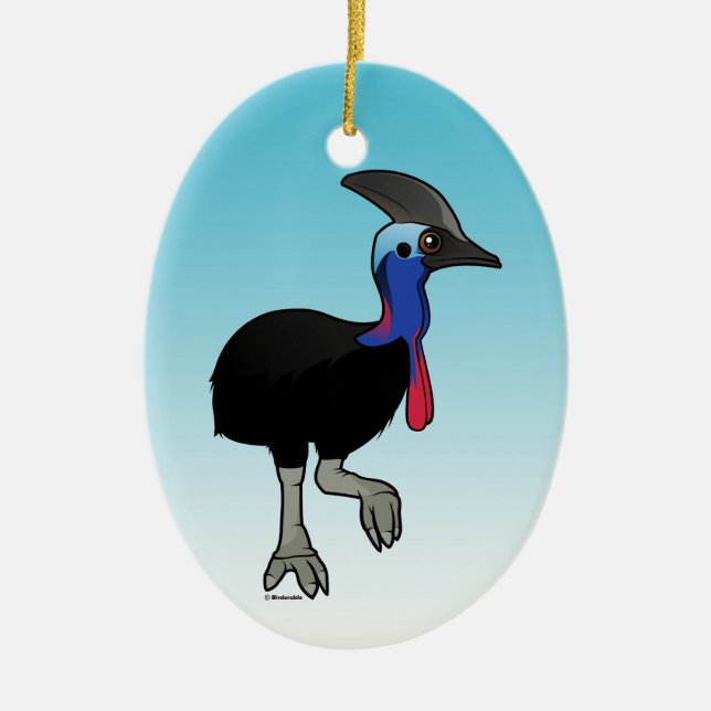 Südlicher Cassowary Keramik Ornament (Vorne)