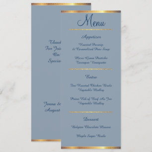 Südlicher Charme, Hochzeit Menükarte