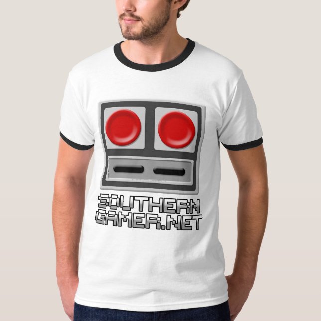 Südlicher Gamer-Wecker T-Shirt (Vorderseite)