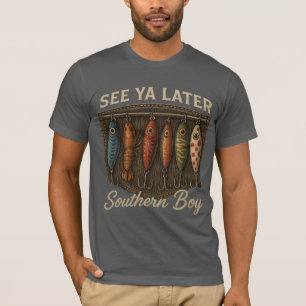 Südlicher Jungen-Angler-Rustikal-Jagd T-Shirt