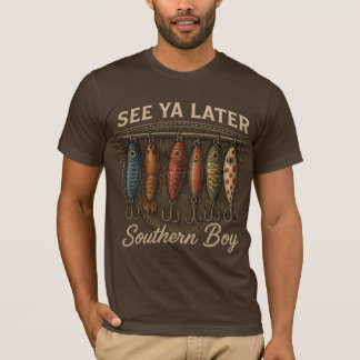 Südlicher Jungen-Angler Rustikale Jagd T-Shirt