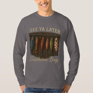 Südlicher Jungen-Angler Rustikale Jagd T-Shirt