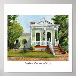 Südlicher Louisiana-Charme Poster