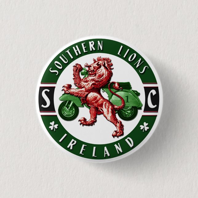 Südlicher Löwe-Roller-Verein Button (Vorderseite)