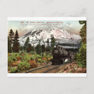 Südlicher Pazifik - Mt. Shasta 1912 Vintag Postkarte