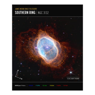 Südlicher Ringnebel Weltraum James-Webb-Teleskop Fotodruck
