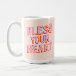 Südlicher Schnee: Ihr Herz segnen (pink & orange) Kaffeetasse