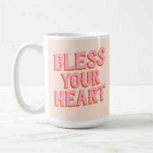 Südlicher Schnee: Ihr Herz segnen (pink & orange) Kaffeetasse