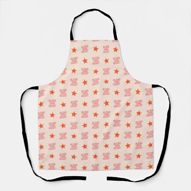 Südlicher Schnee: Ihr Herz segnen (pink & orange) Schürze (Vorderseite)