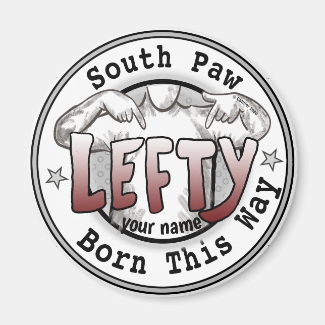 Südlicher Verlassen Handmagnet Magnet (Vorne)