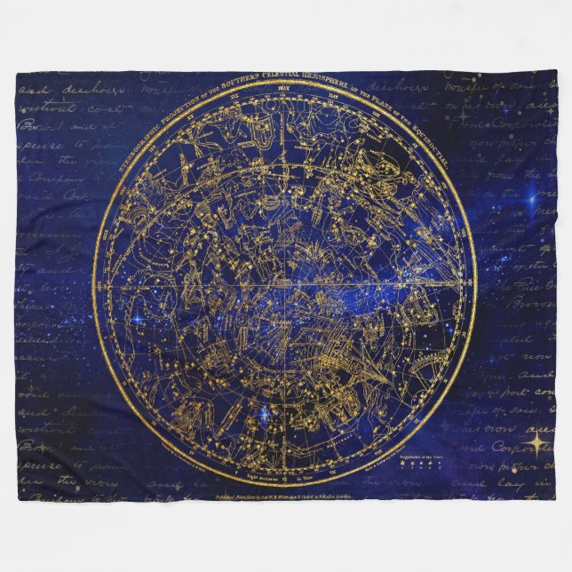 SÜDLICHES HEMISPHERE FLEECEDECKE (Vorderseite (Horizontal))