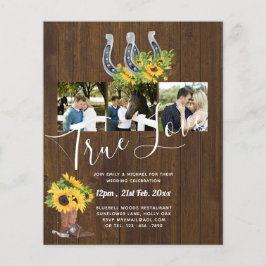 Südliches Land - Rustikales Foto - Hochzeit Flyer