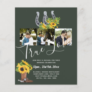 Südliches Land - Rustikales Foto - Hochzeit Flyer