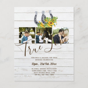Südliches Land - Rustikales Foto - Hochzeit Flyer