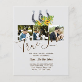 Südliches Land - Rustikales Foto - Hochzeit Flyer