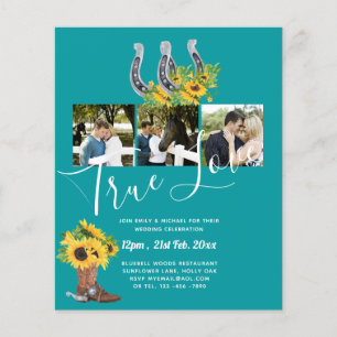 Südliches Land - Rustikales Foto - Hochzeit Flyer