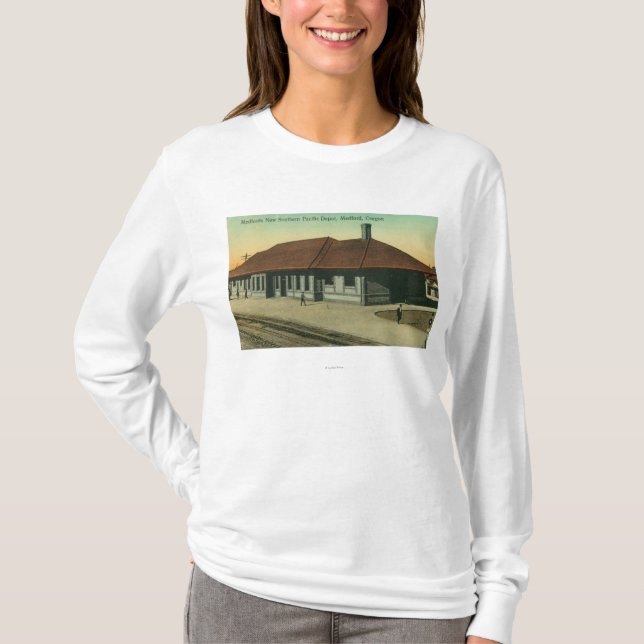 Südliches pazifisches Eisenbahn-Depot in Medford T-Shirt (Vorderseite)