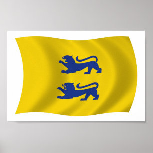 Südliches Schleswig-Flaggenplakat der dänischen Mi Poster