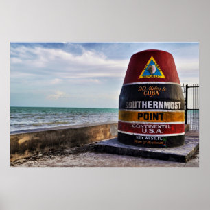 südlichster Punkt Key West Poster
