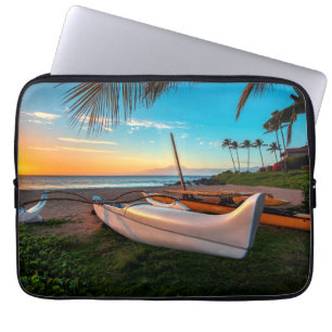 Südmaui-Strand an Sonnenuntergang Maui, Hawaii Laptopschutzhülle