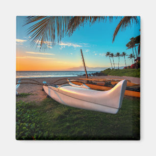 Südmaui-Strand an Sonnenuntergang Maui, Hawaii Magnet