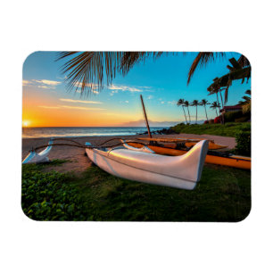 Südmaui-Strand an Sonnenuntergang   Maui, Hawaii Magnet