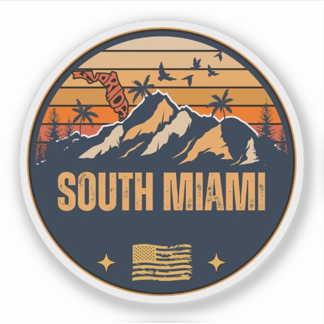 Südmiami, Florida Aufkleber (Vorderseite)