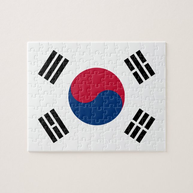 Südnationale Weltflagge koreas (Horizontal)