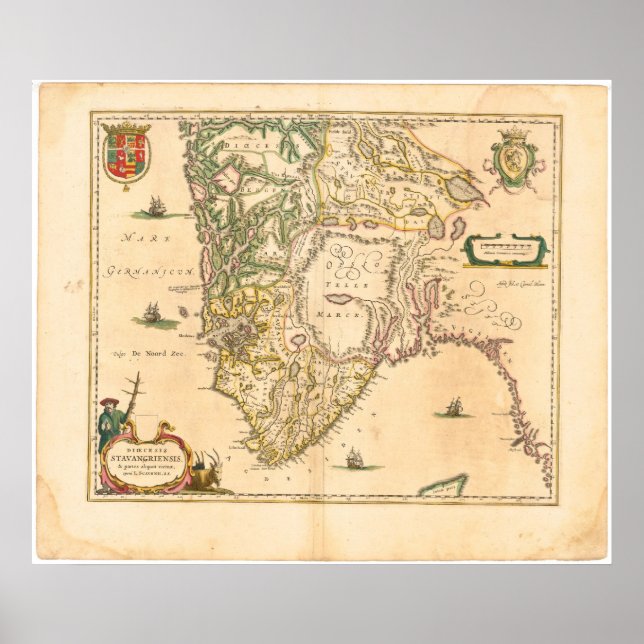 Südnorwegen Poster (Vorne)