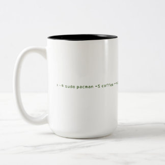 sudo pacman - s-Kaffee --noconfirm Zweifarbige Tasse