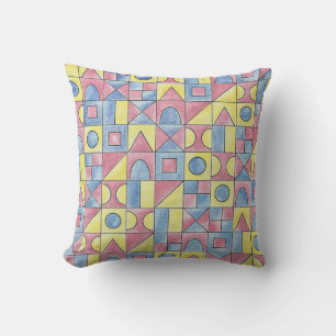 Sudoku 1-Modern Bauhaus Geometrische Kunst Kissen