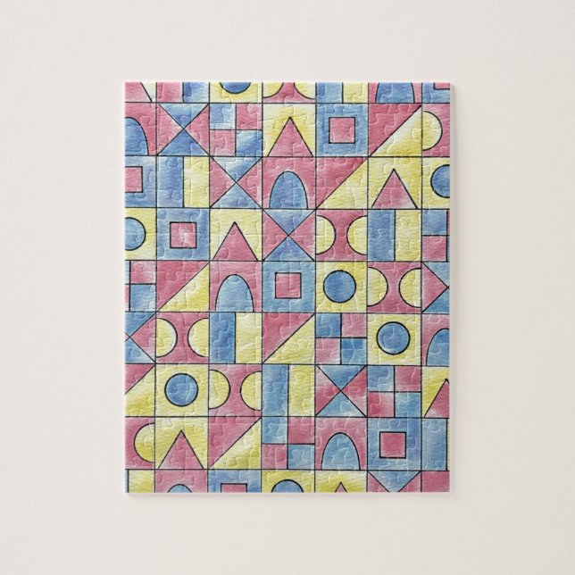 Sudoku 1-Modern Minimalistische Bauhaus Geometrisc (Vertikal)