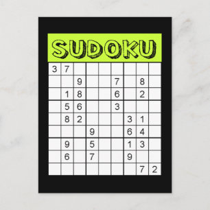 Sudoku Card Postkarte