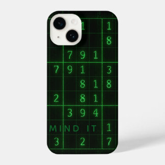 Sudoku Design - Denken Sie daran iPhone 14 Hülle