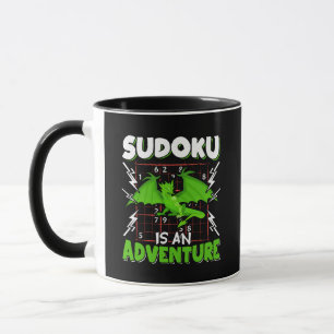 Sudoku ist ein Abenteuer-Puzzelfreund Tasse