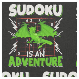 Sudoku ist ein Abenteuer-Rätselfreund Stoff