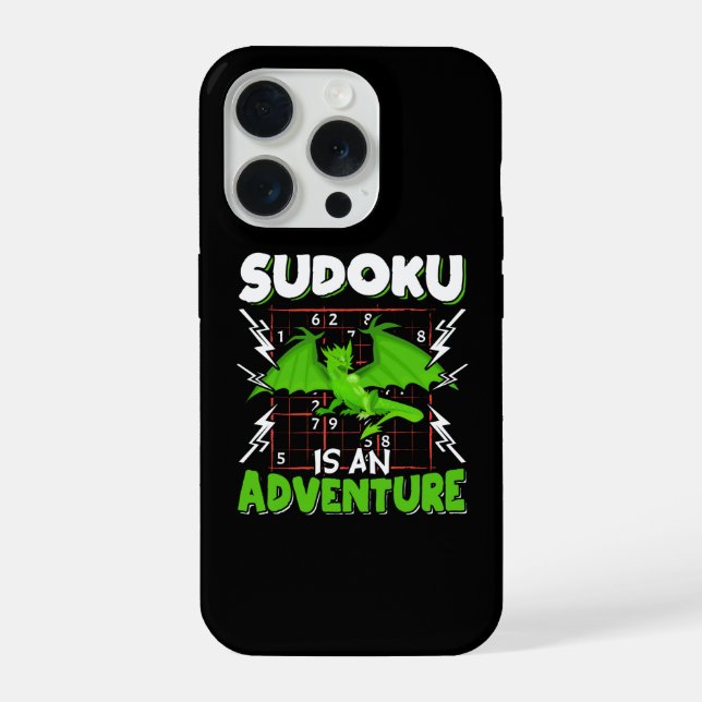 Sudoku ist ein Adventure Puzzle Lover iPhone 15 Pro Hülle (Rückseite)