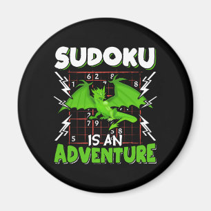 Sudoku ist ein Adventure Puzzle Lover Magnet