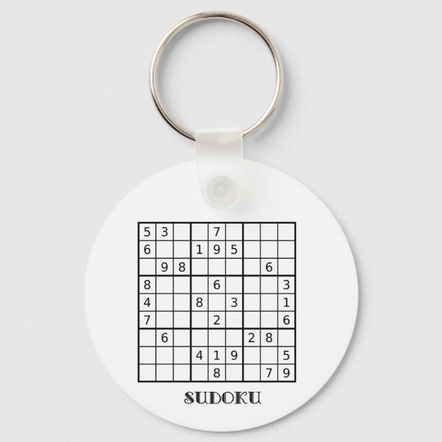 SUDOKU KEYRING SCHLÜSSELANHÄNGER (Vorderseite)