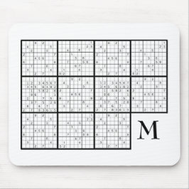 Sudoku Monogram Mousepad