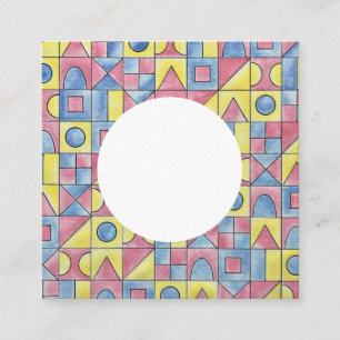 Sudoku One-Modern-Minimalist Quadratische Visitenkarte