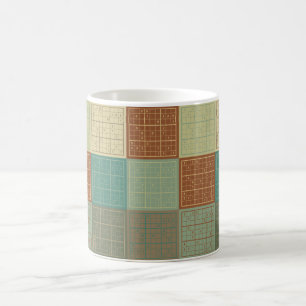 Sudoku Pop-Kunst Kaffeetasse