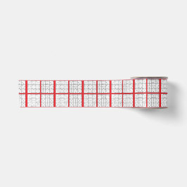 Sudoku Puzzle Design Satin Ribbon Satinband