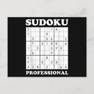 Sudoku Puzzle Game Lover Graphic Postkarte