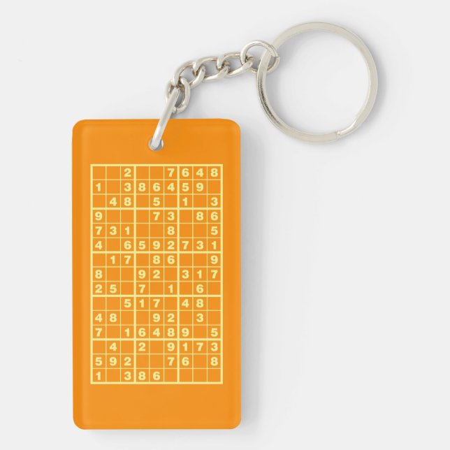 Sudoku Puzzle Schlüsselanhänger (Rückseite)