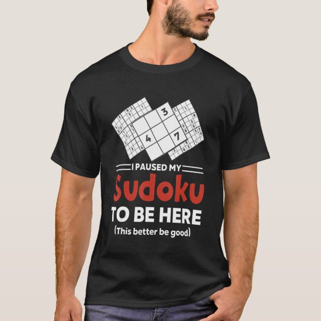 Sudoku Puzzle Sudoku Sudoku Lösung Sodoku Gitter 8 T-Shirt (Vorderseite)