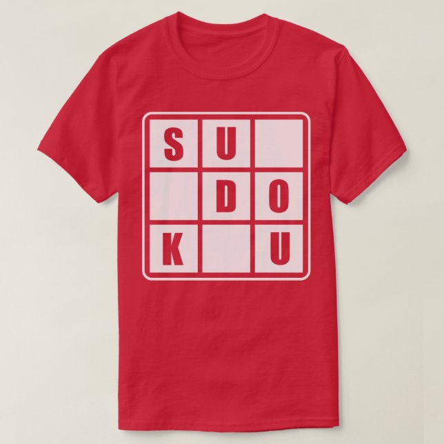 Sudoku-Puzzle T-Shirt (Design vorne)