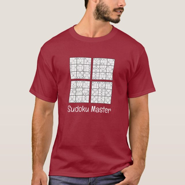 Sudoku Puzzles Design T-Shirt (Vorderseite)