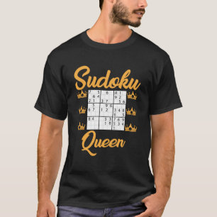 Sudoku Queen Outfit Puzzle Games für Frauen T-Shirt