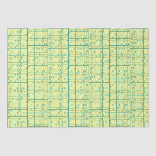 Sudoku Seidenpapier (Vorderseite)